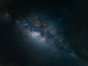 Detailed wide-field of the Milky Way's galactic core, with dust lanes and the rich star clouds of Sagittarius and Scorpius visible.